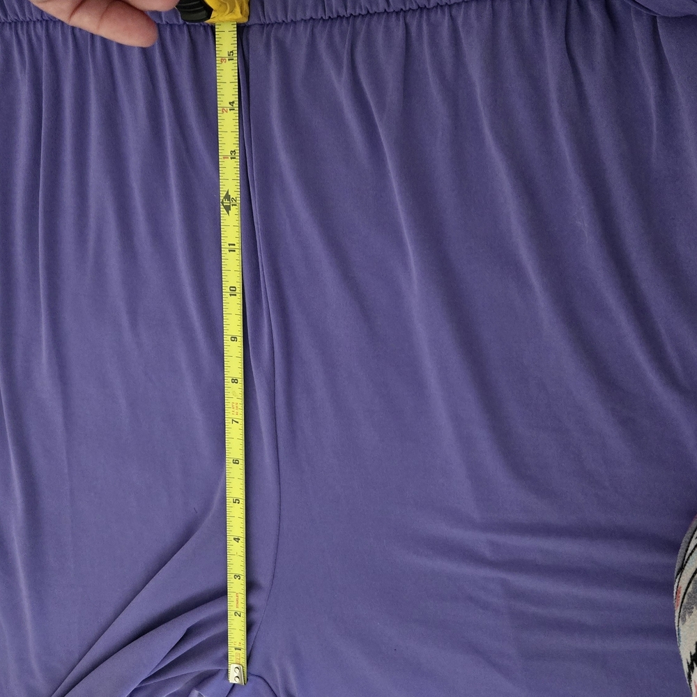 Lane Bryant Purple Jumpsuit with V-Neck and Defined Waist - Picture 9 of 13